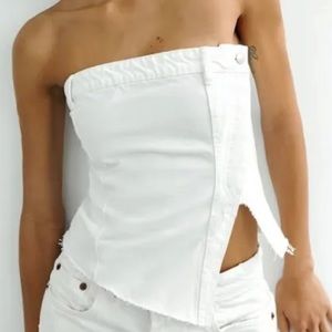 Zara denim too worn 1 time. So fun and cute!